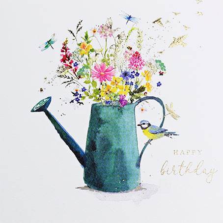 Watering Can Happy Birthday Card - House of Cards