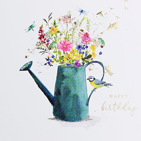 Watering Can Happy Birthday Card