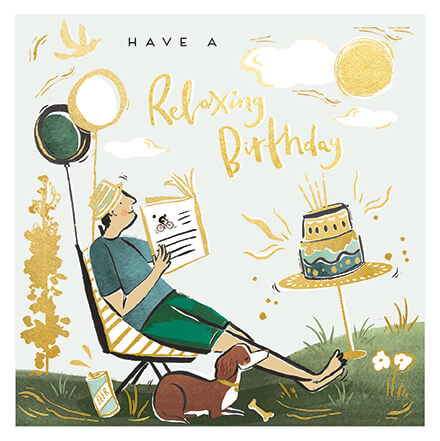 Deck Chair Birthday Card