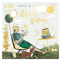 Deck Chair Birthday Card