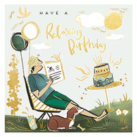 Deck Chair Birthday Card