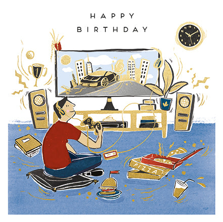 Video Games Birthday Card
