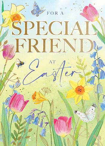 Special Friend Easter Greeting Card - House of Cards