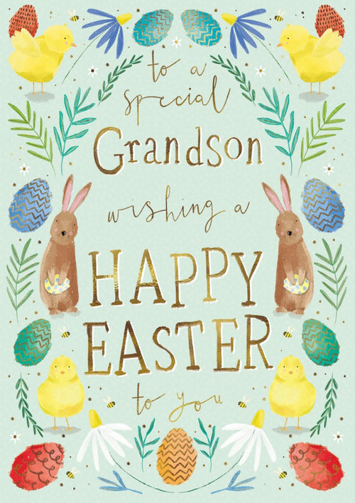 Grandson Easter Greeting Card