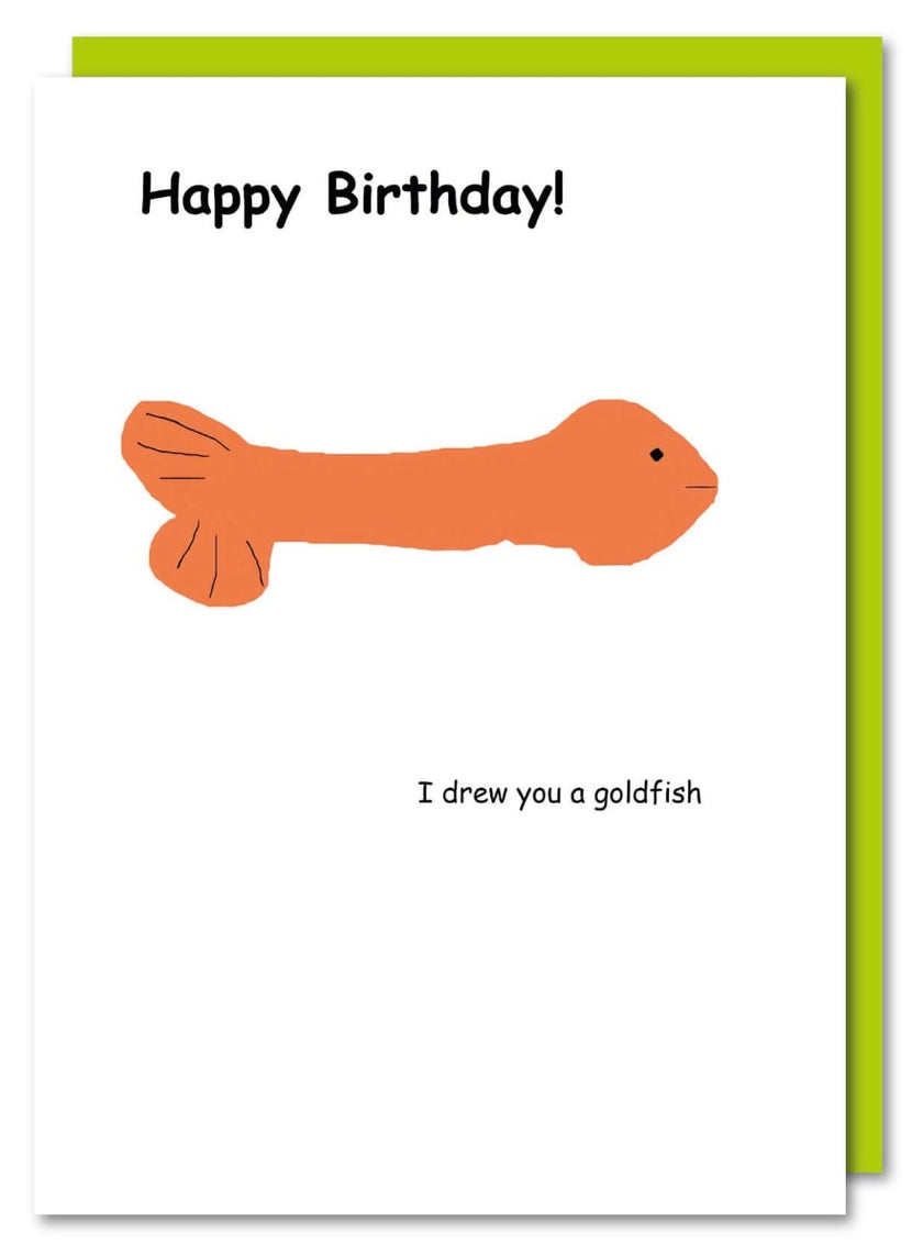 Goldfish Birthday Card