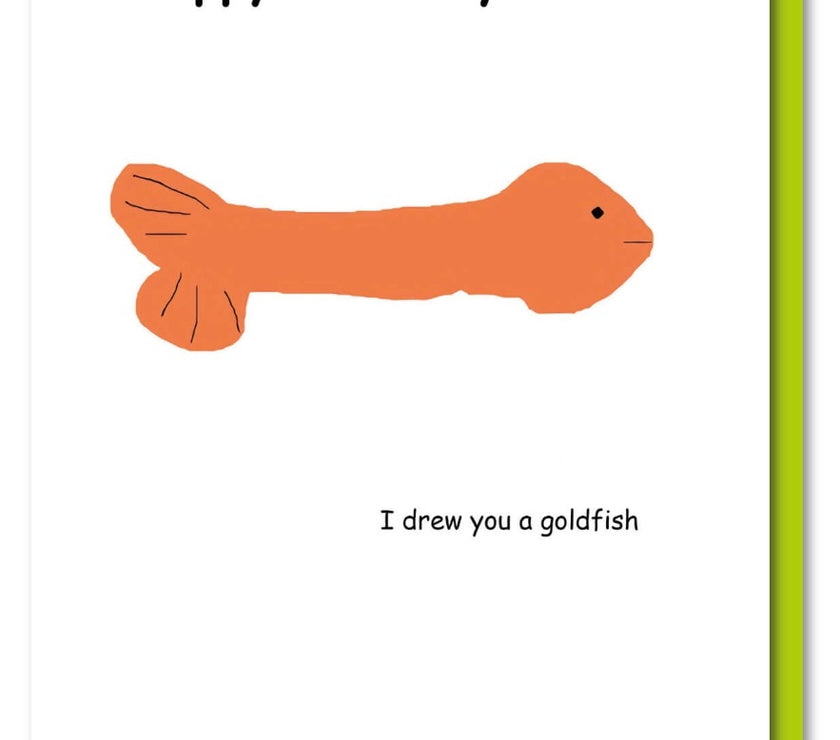 Goldfish Birthday Card
