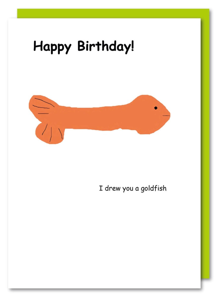 Goldfish Birthday Card