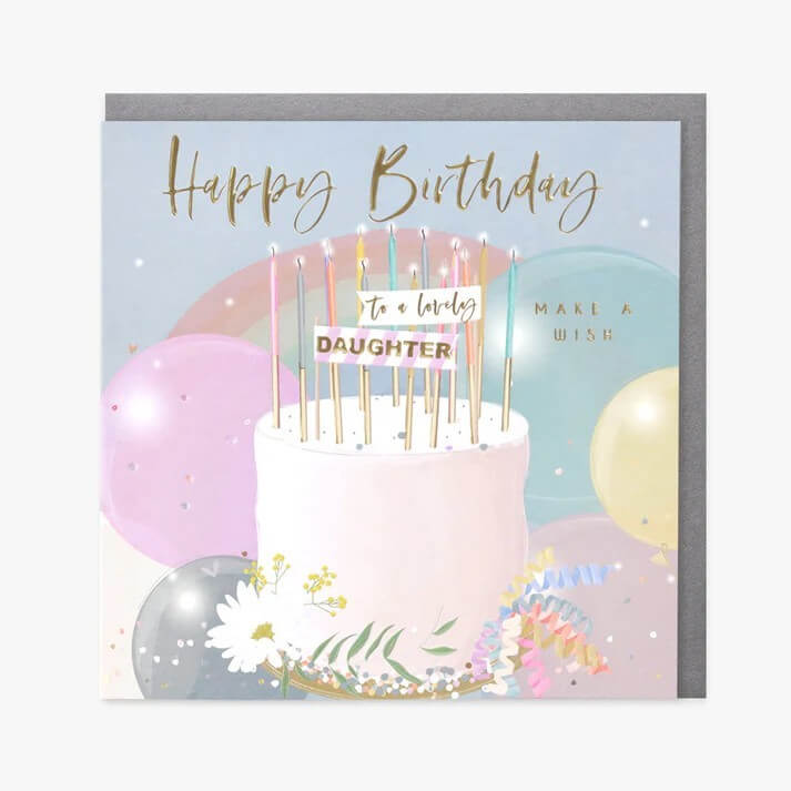 Daughter Make a Wish Birthday Card
