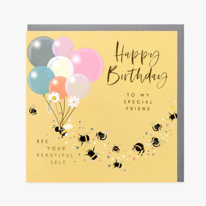 Friend Bee Birthday Card