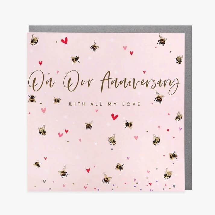 Anniversary Bees Card - House of Cards