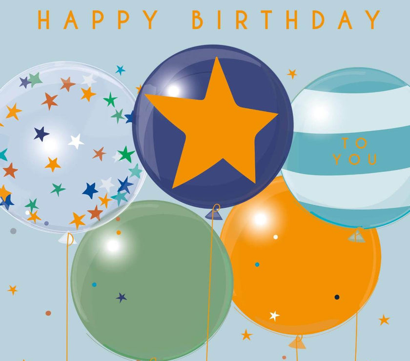 Balloons Birthday Card - House of Cards