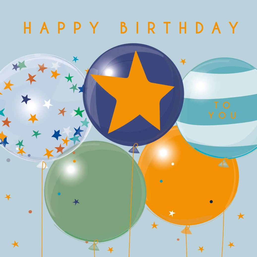 Balloons Birthday Card - House of Cards
