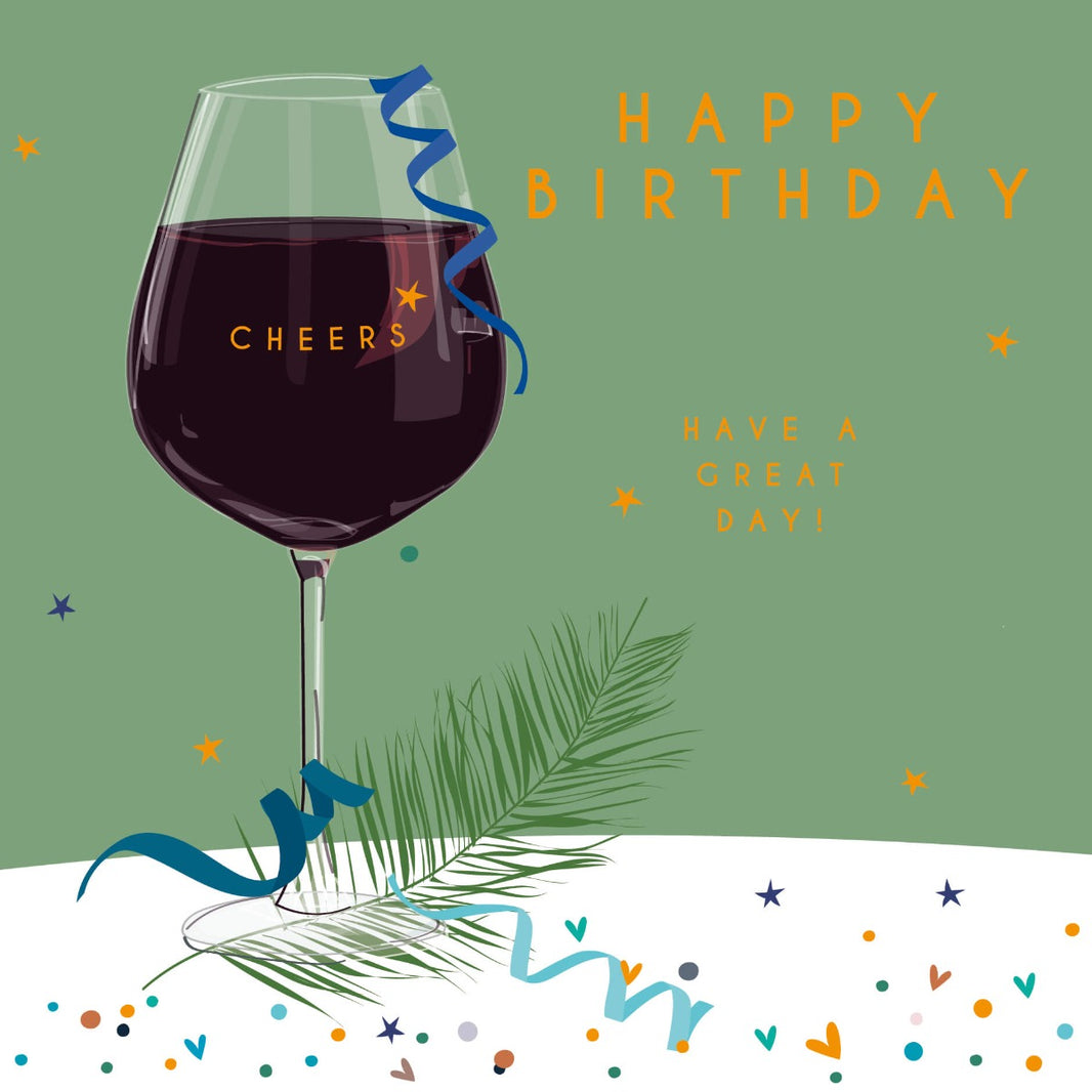 Wine Birthday Card