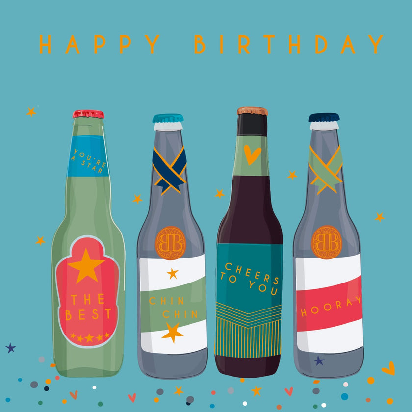 Bottles Beer Birthday Card