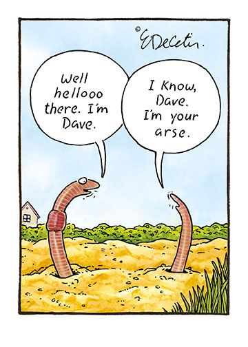 Worms Birthday Card