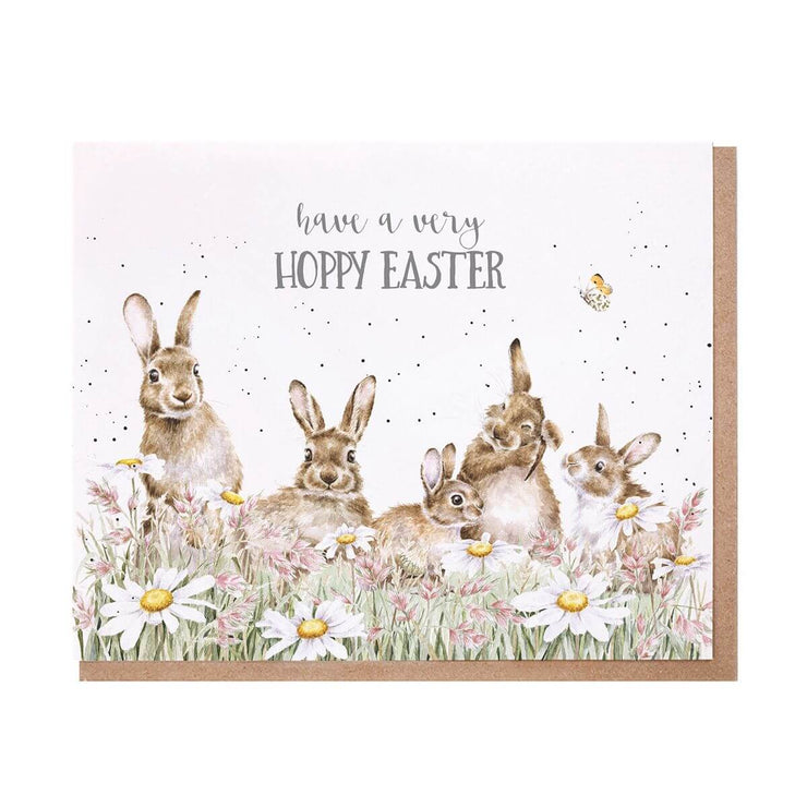 Hoppy Easter Bunnies Easter Card