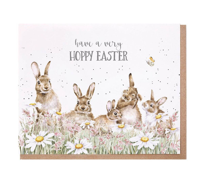Hoppy Easter Bunnies Easter Card
