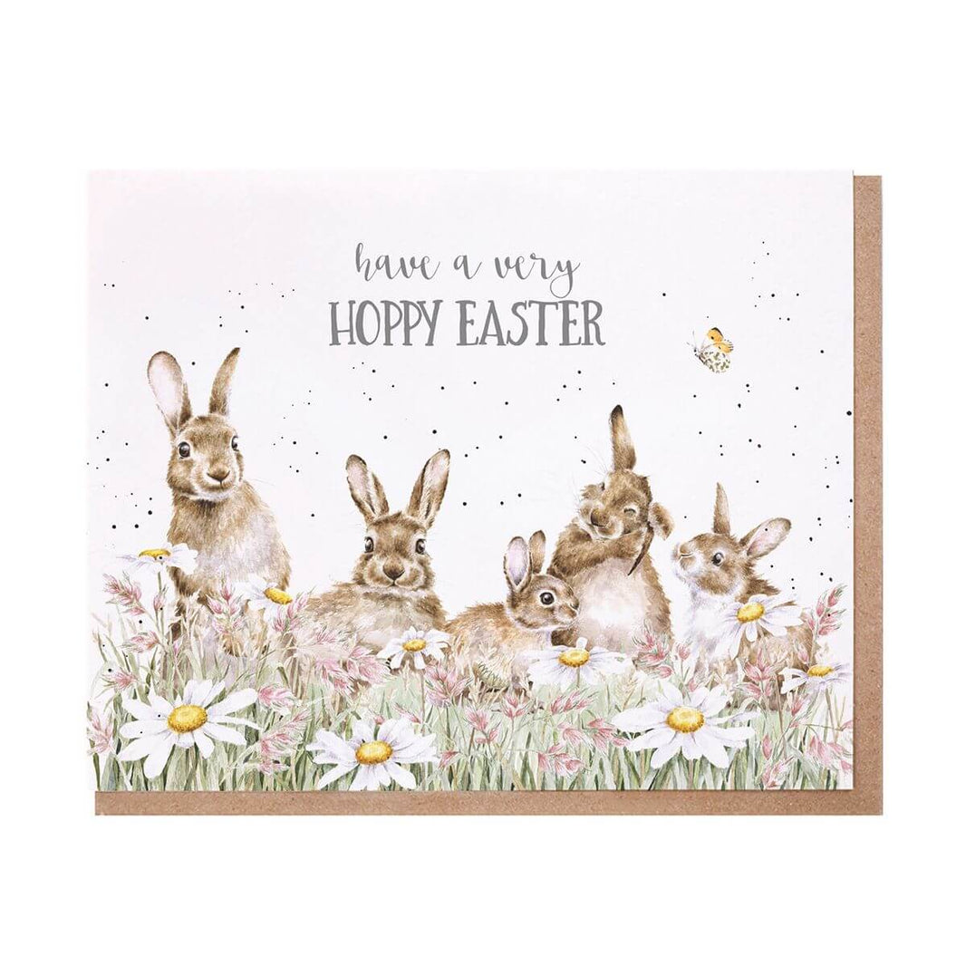Hoppy Easter Bunnies Easter Card