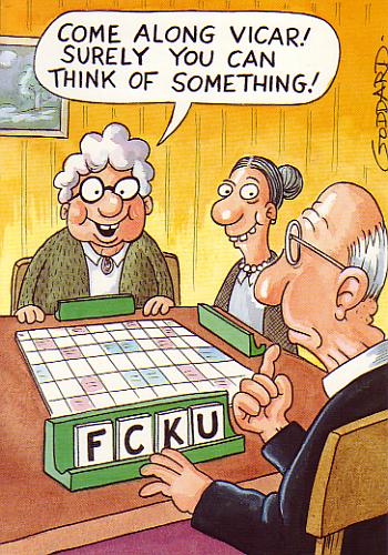 Vicars Game Night Birthday Card