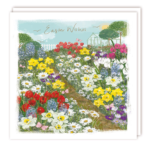 Butterflies in Garden Easter Cards