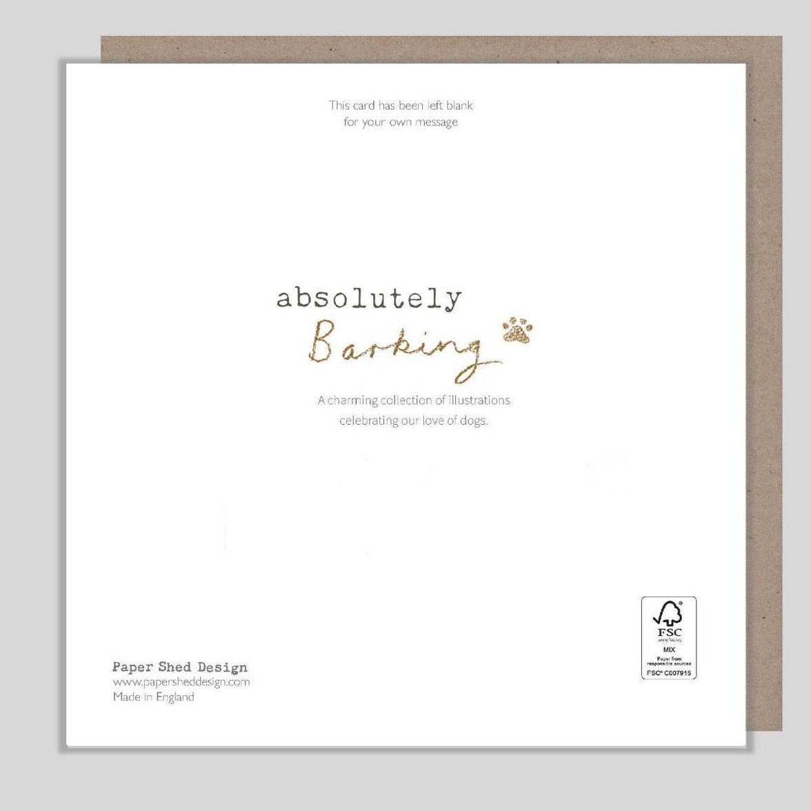 Dog and Butterfly Barking Notelets - House of Cards