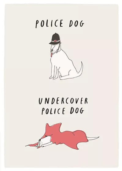 Picture Pawfect Police Dog Birthday Card
