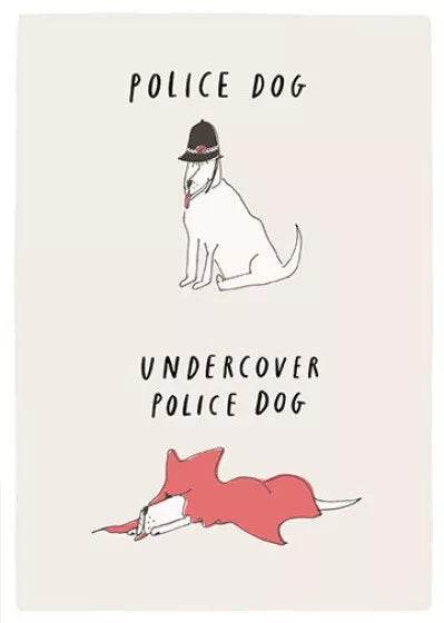 Picture Pawfect Police Dog Birthday Card - House of Cards