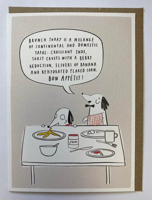 Picture Pawfect Bon Appetit Birthday Card