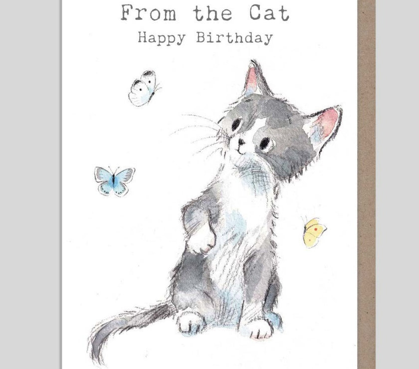 From the Cat Birthday Card
