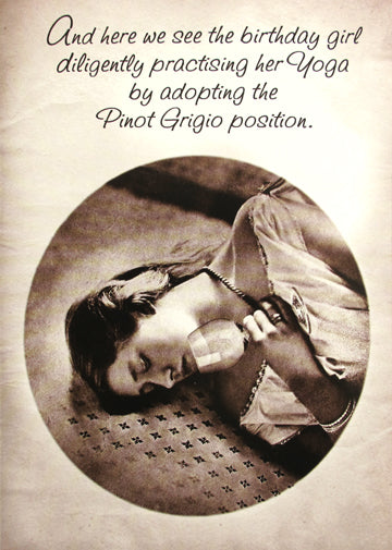 Pinot Grigio Position Birthday Card
