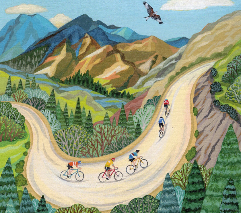 Countryside CycGreeting Card