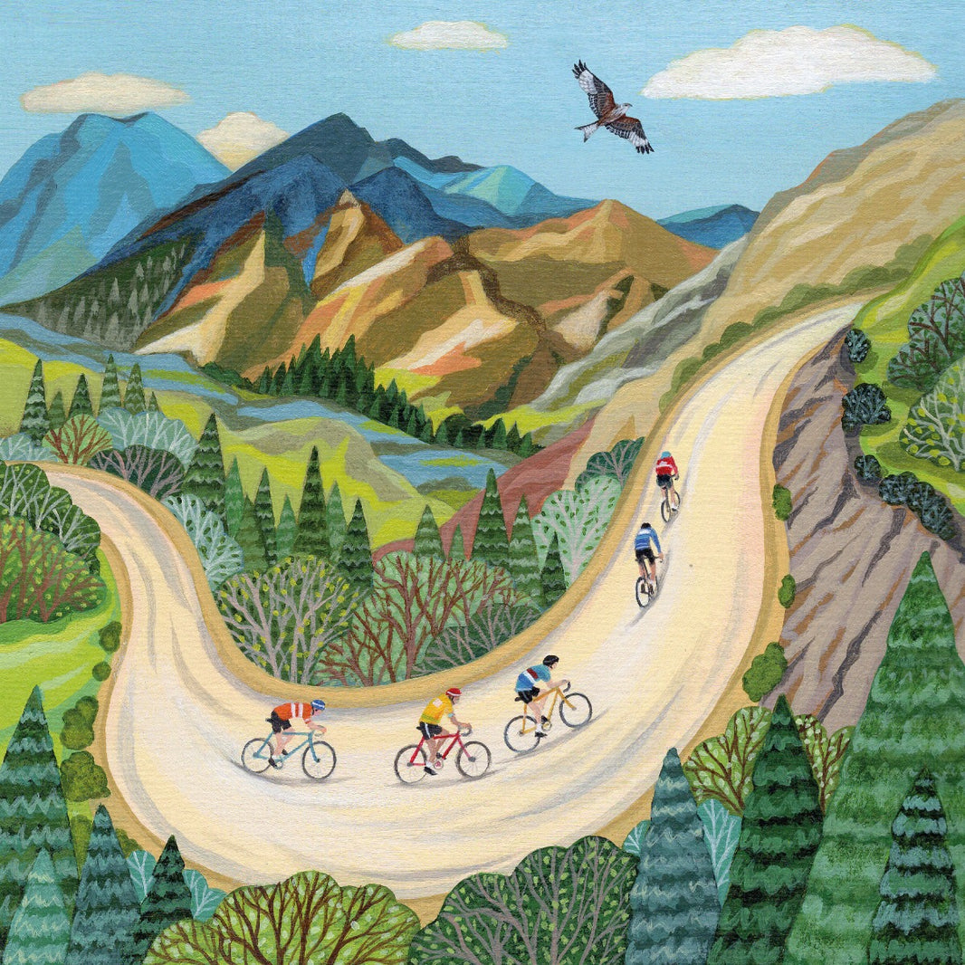 Countryside CycGreeting Card
