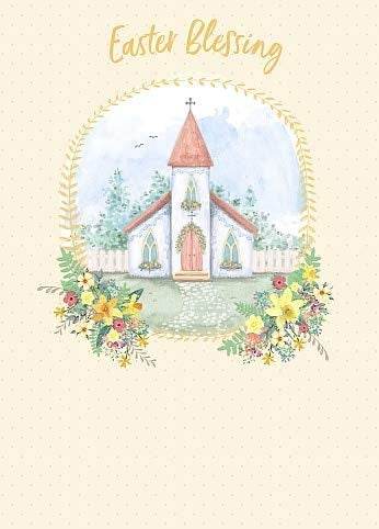 Carte Blanche Church Blessings Easter Card - House of Cards