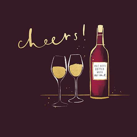 Ageing Wine Birthday Card - House of Cards
