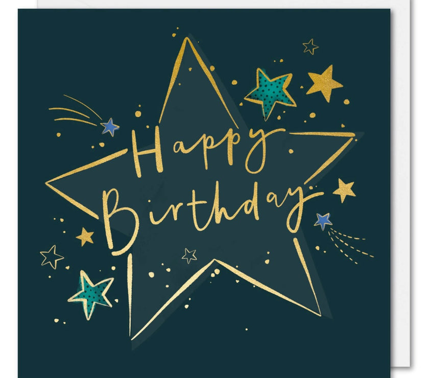 Happy Birthday Star Card