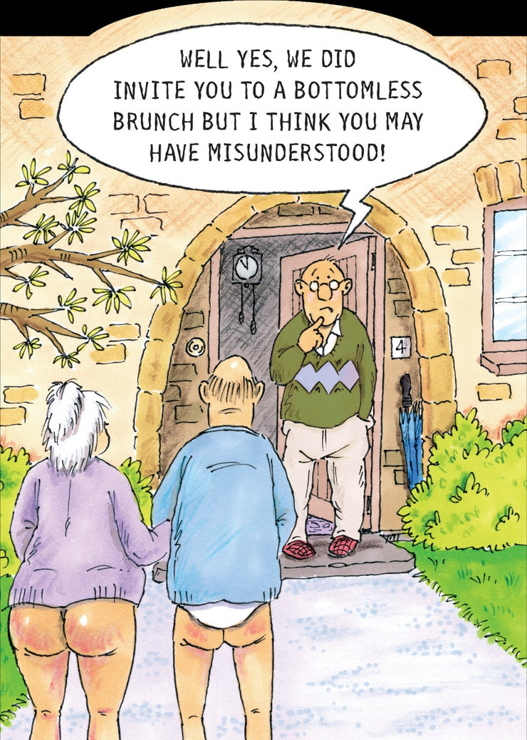 Wrinklies Bottomless Brunch Birthday Card