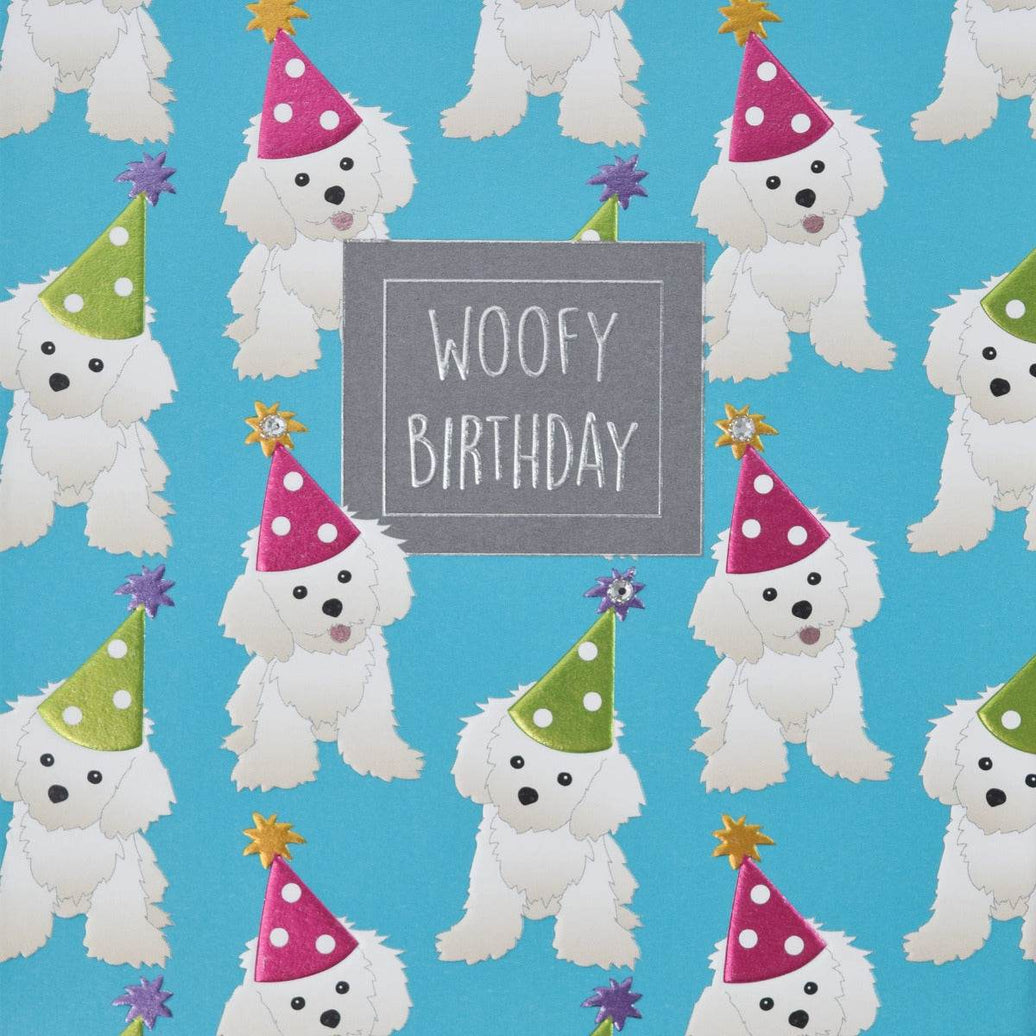 Hey Fresco Dogs Woofy Birthday Card - House of Cards