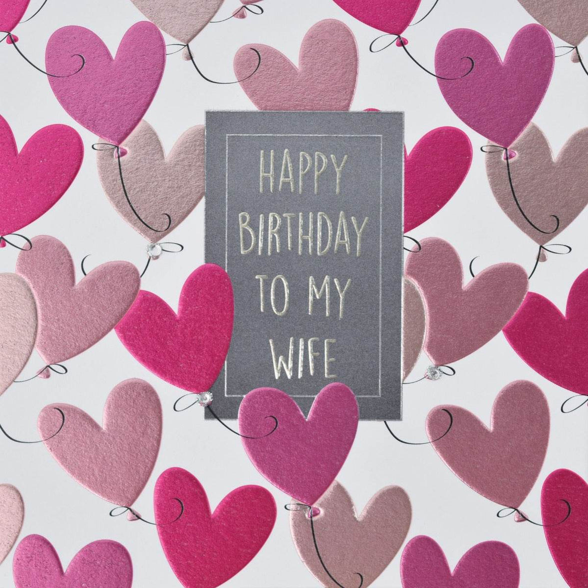 Hey Fresco Wife Birthday Card - House of Cards