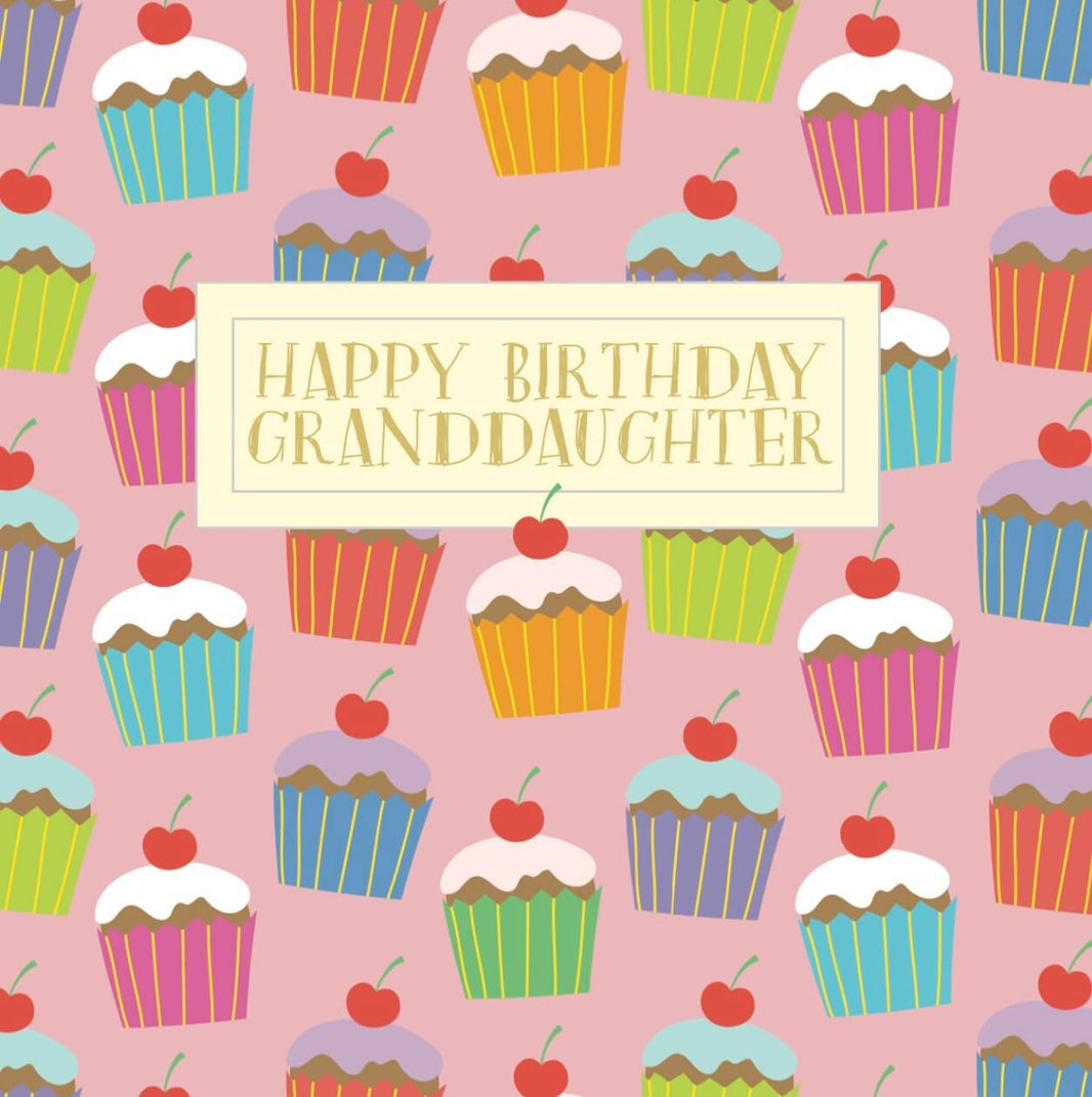 Granddaughter Cupcake Birthday Card