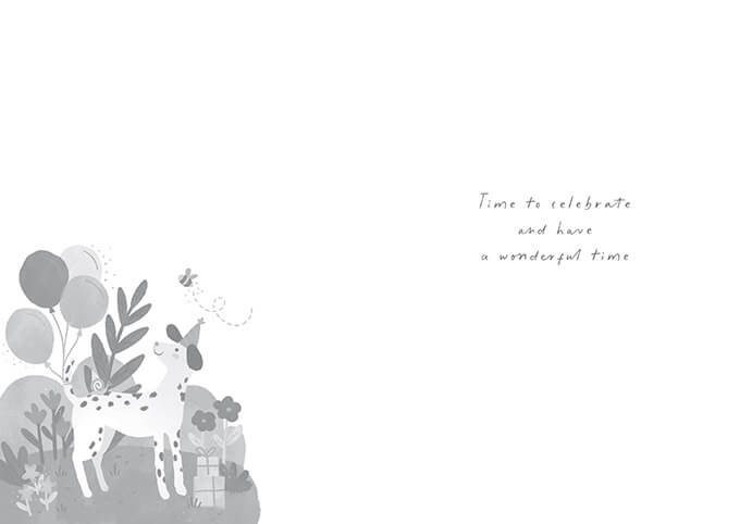Fable Dalmatian Birthday Card