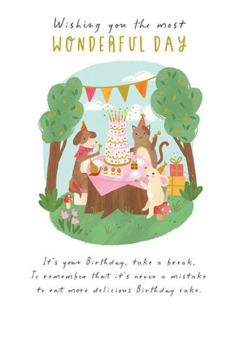 Fable Wonderful Day Birthday Card