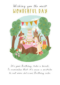 Fable Wonderful Day Birthday Card