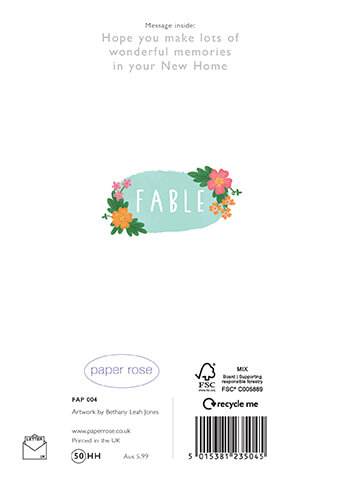 New Home Fable Card - House of Cards