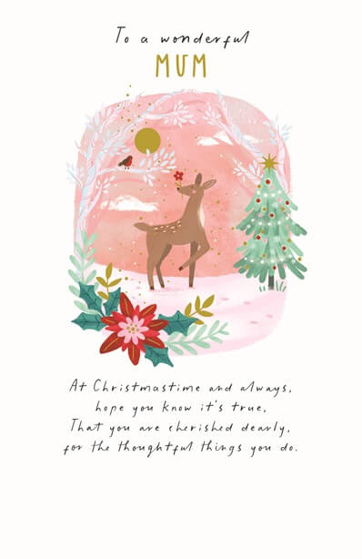Wonderful Mum Christmas Card