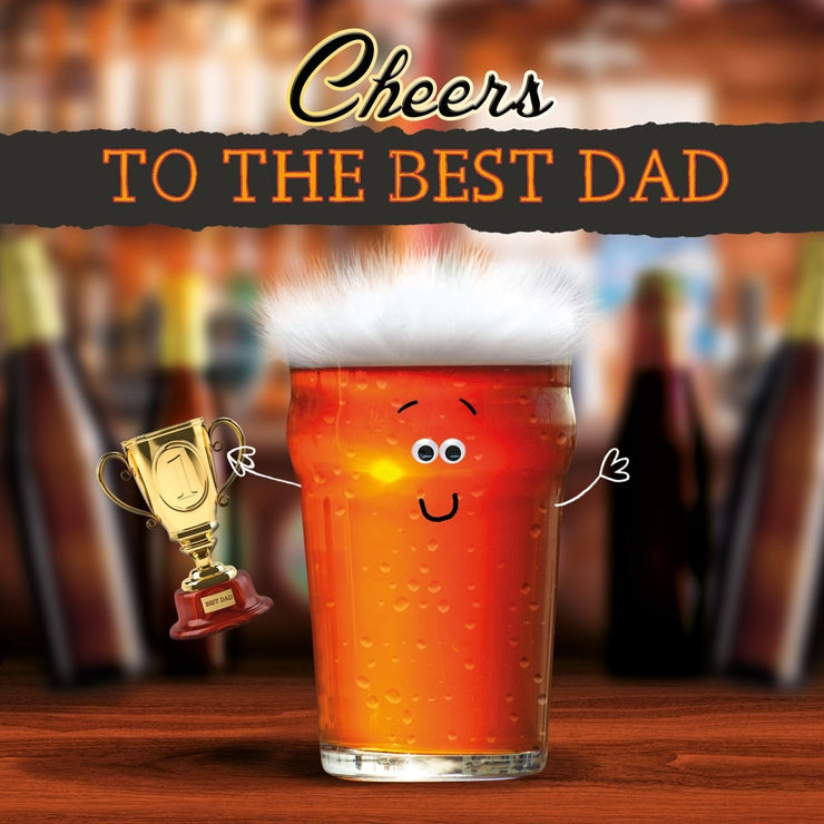 Fluff Cheers Best Dad Fathers Day Card