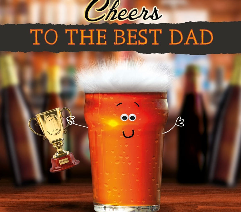 Fluff Cheers Best Dad Fathers Day Card