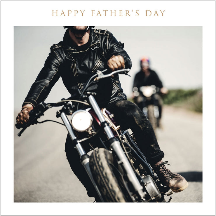 Motorcycle Happy Fathers Day Card