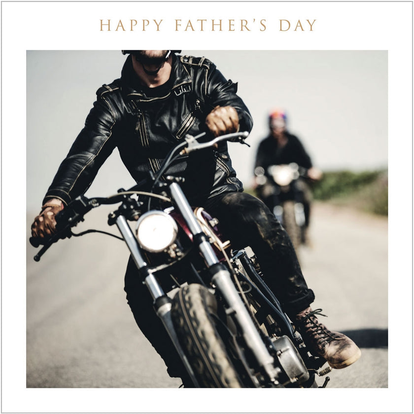 Motorcycle Happy Fathers Day Card