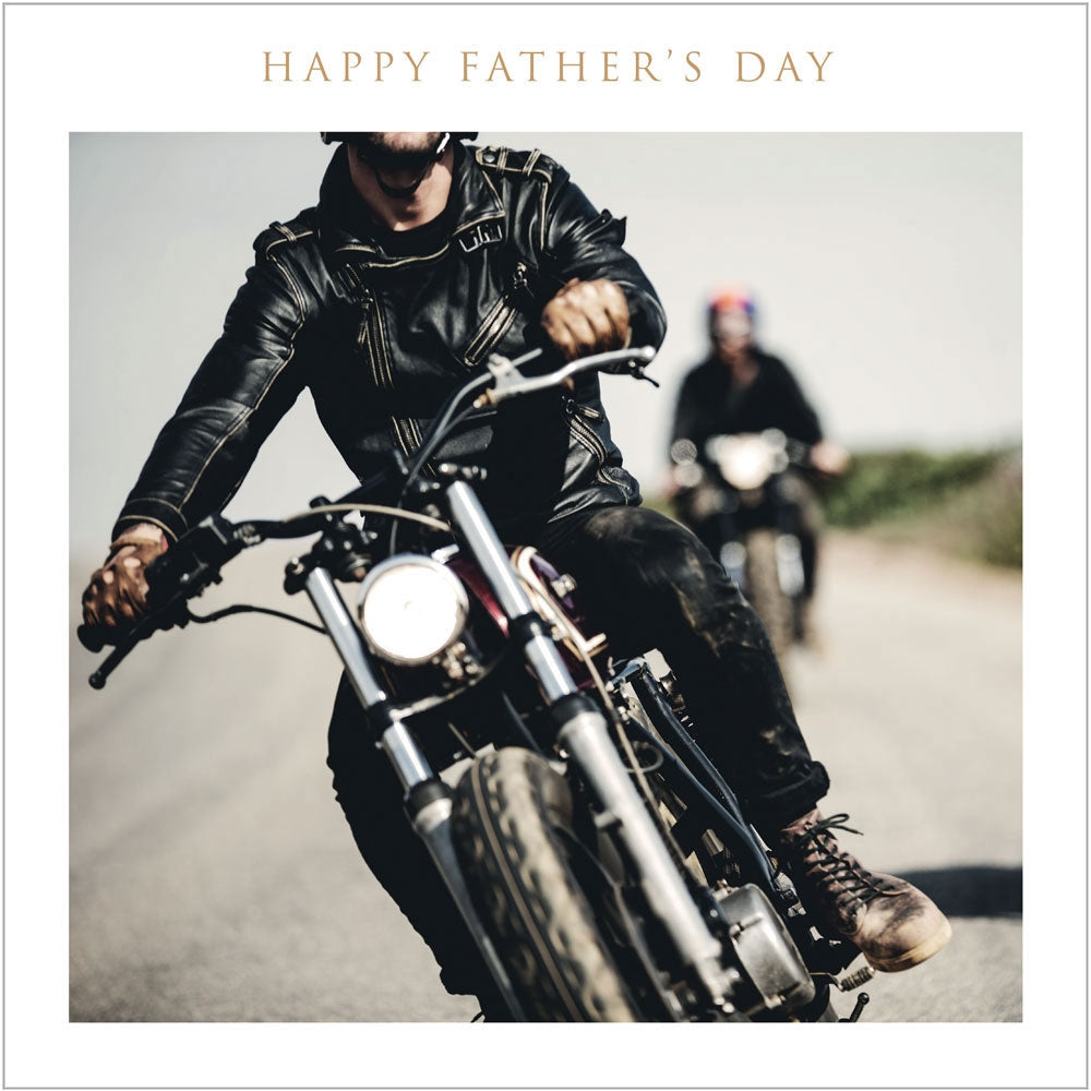 Motorcycle Happy Fathers Day Card