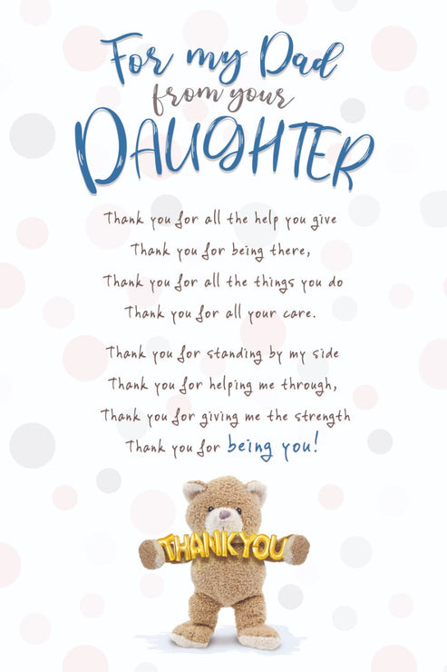 From Your Daughter Fathers Day Card